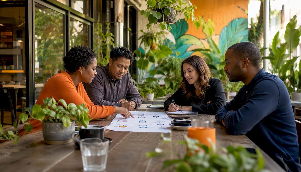 HR team collaborating on remote hiring