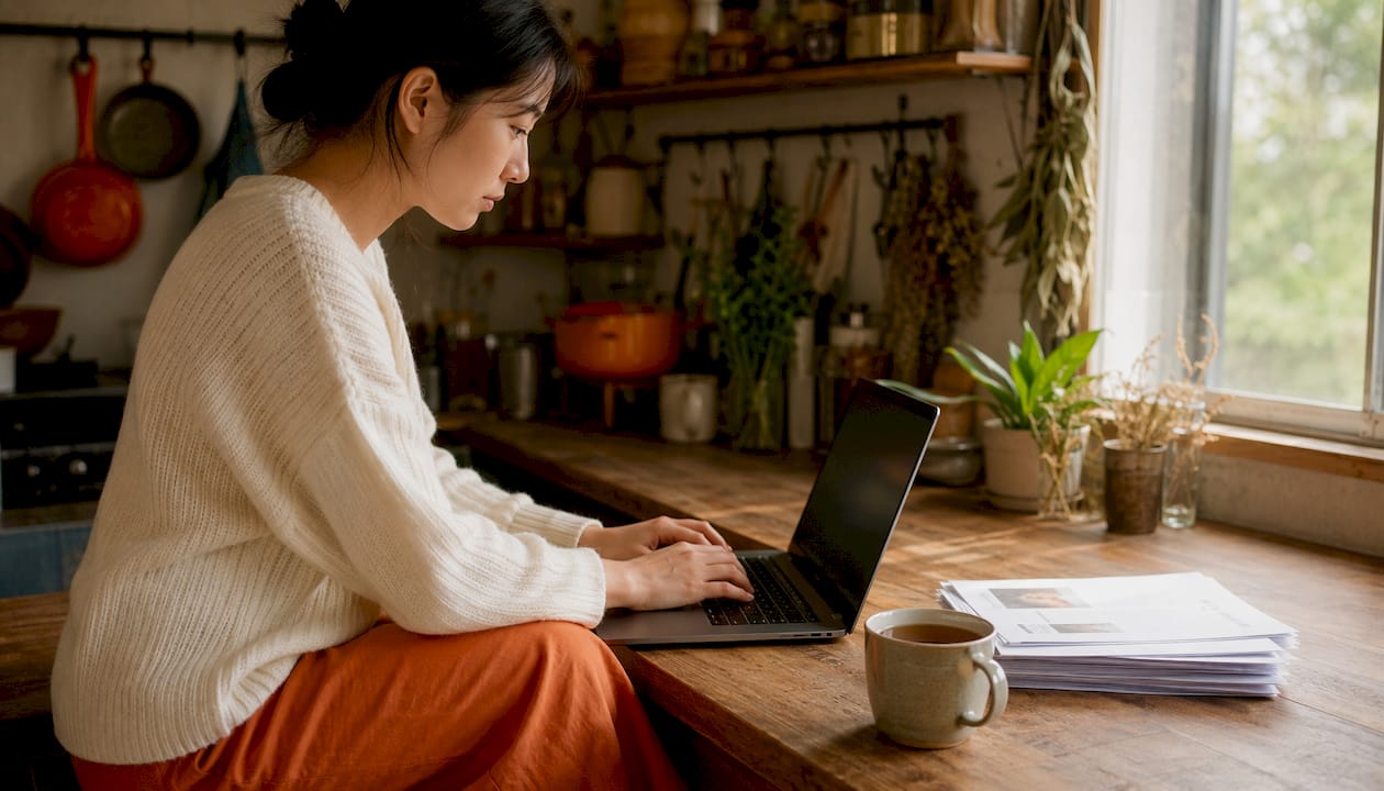 Remote hiring specialist working from home
