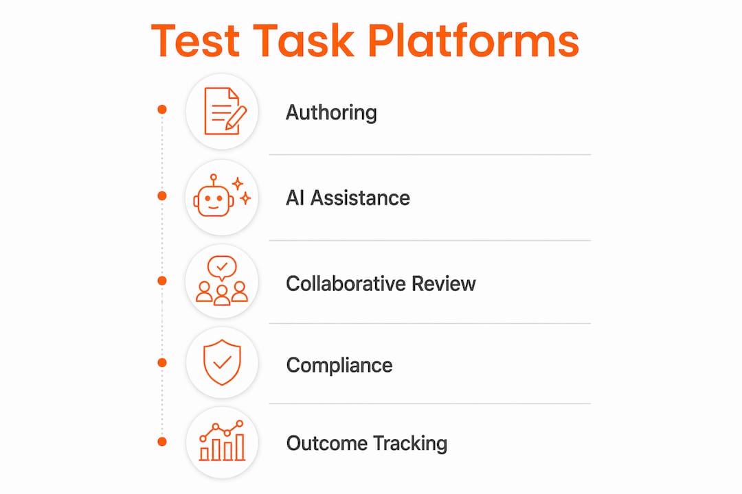 Infographic displaying core features and outcomes
