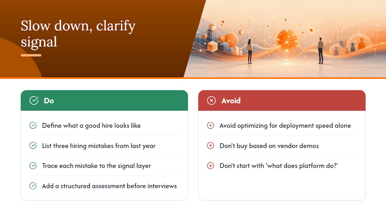 The case for slowing down before you speed up — overview diagram