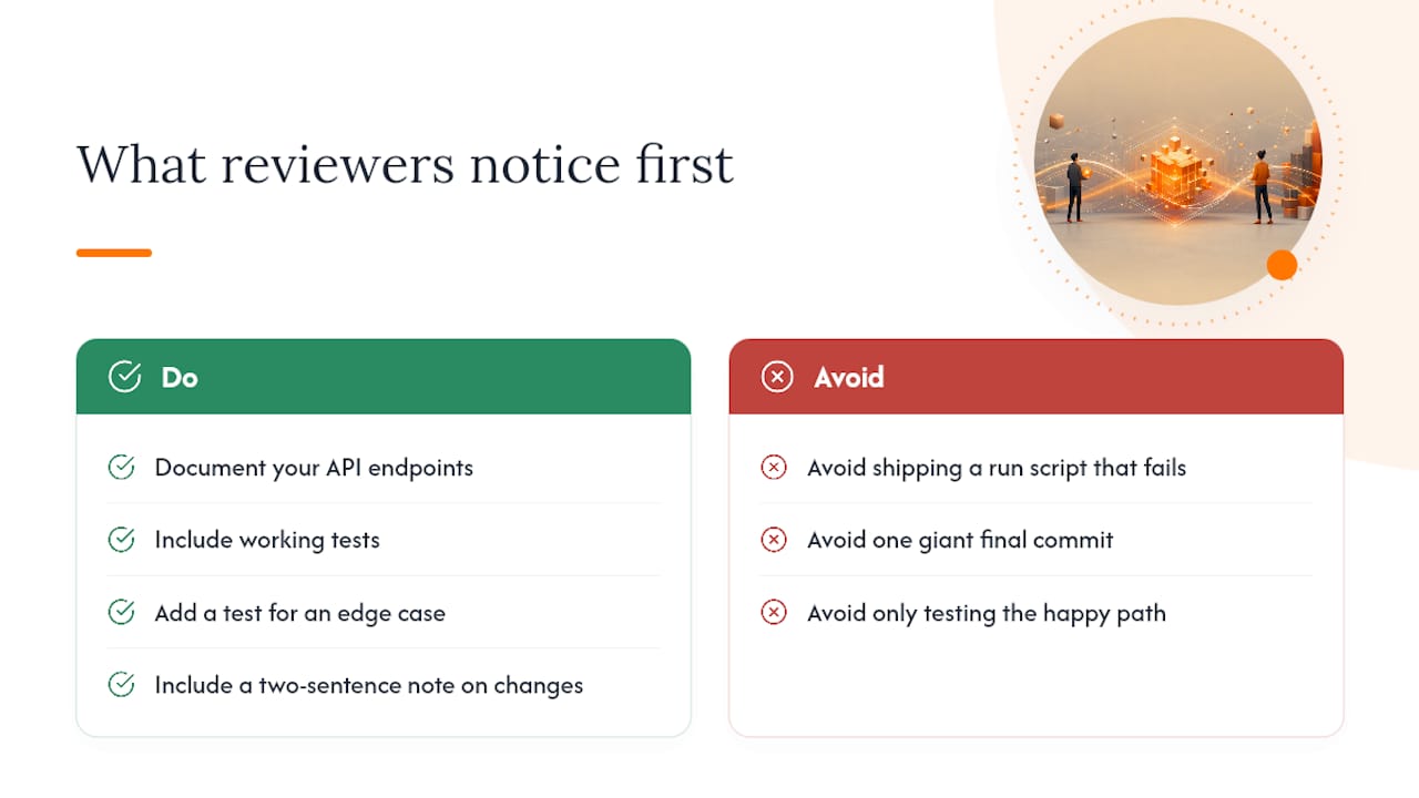 What Hiring Managers Actually Notice First — overview diagram