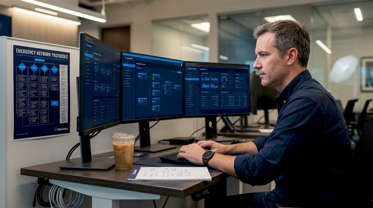 IT staff reviewing real-time data integration