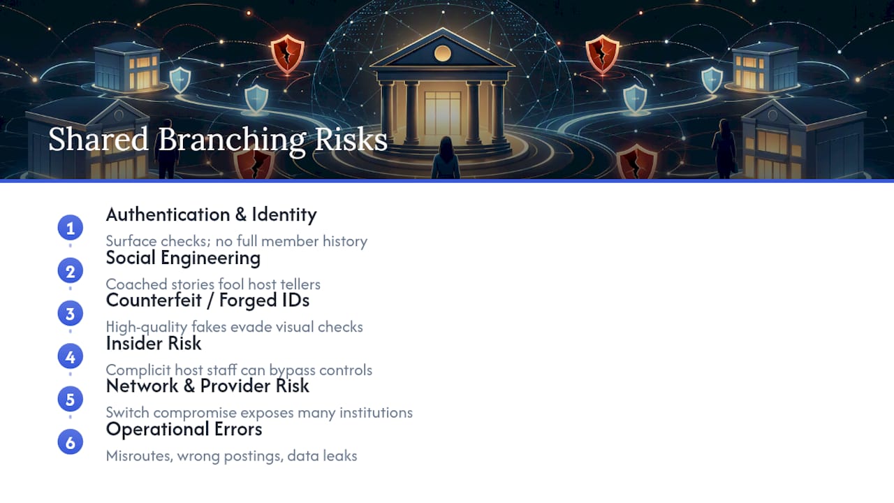 Diagram of shared branching risk categories