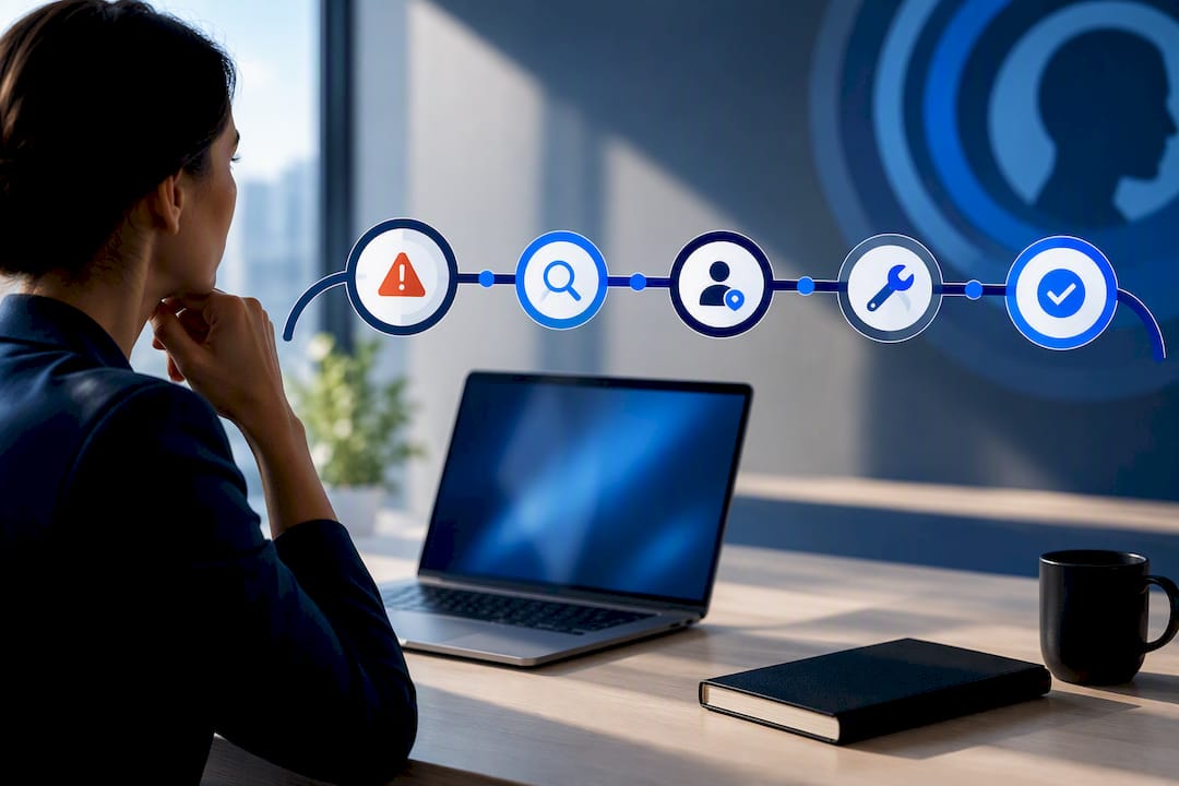 Exception resolution trail from detection to confirmation