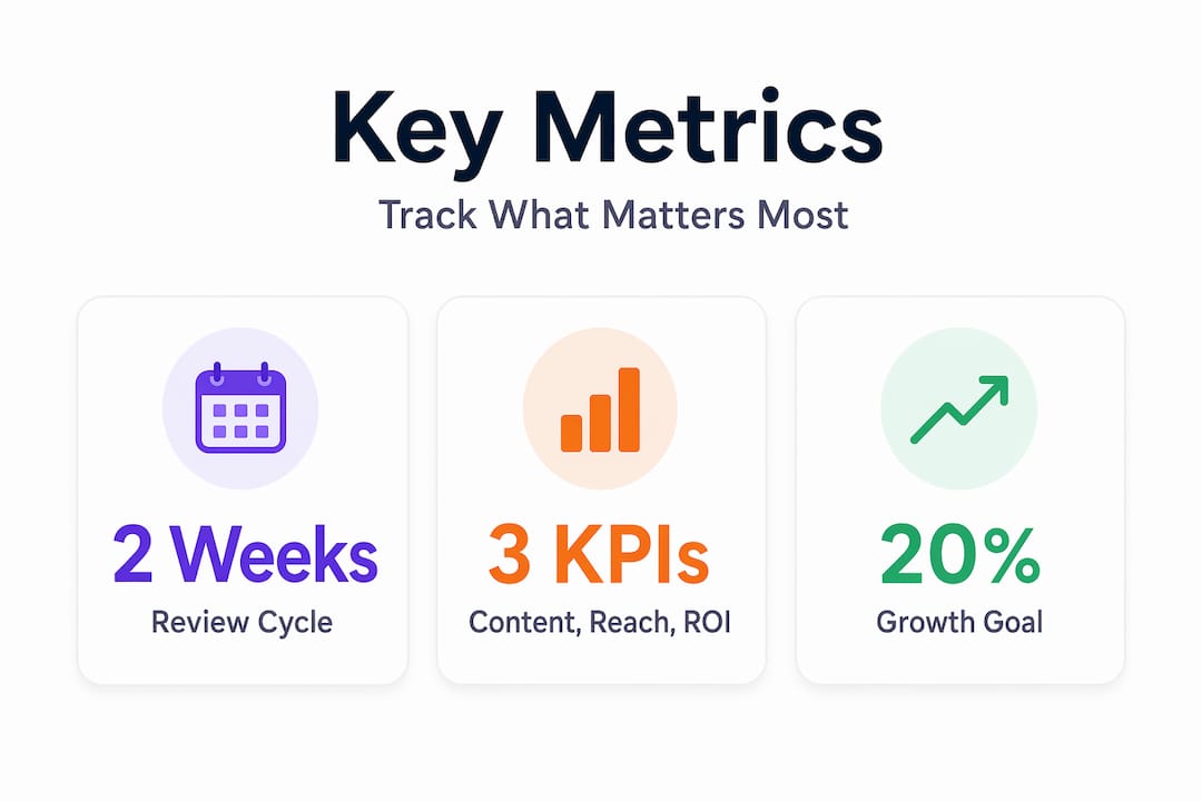 Infographic showing key Instagram metrics for business