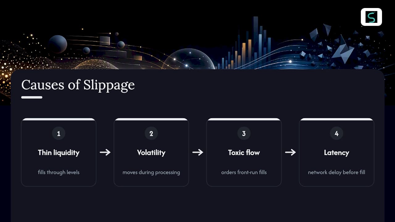 Four causes of trading slippage