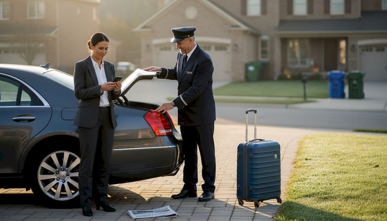 Town car service helps business traveler at home