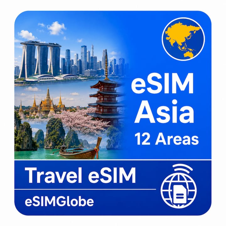 eSIM Asia (12 areas)