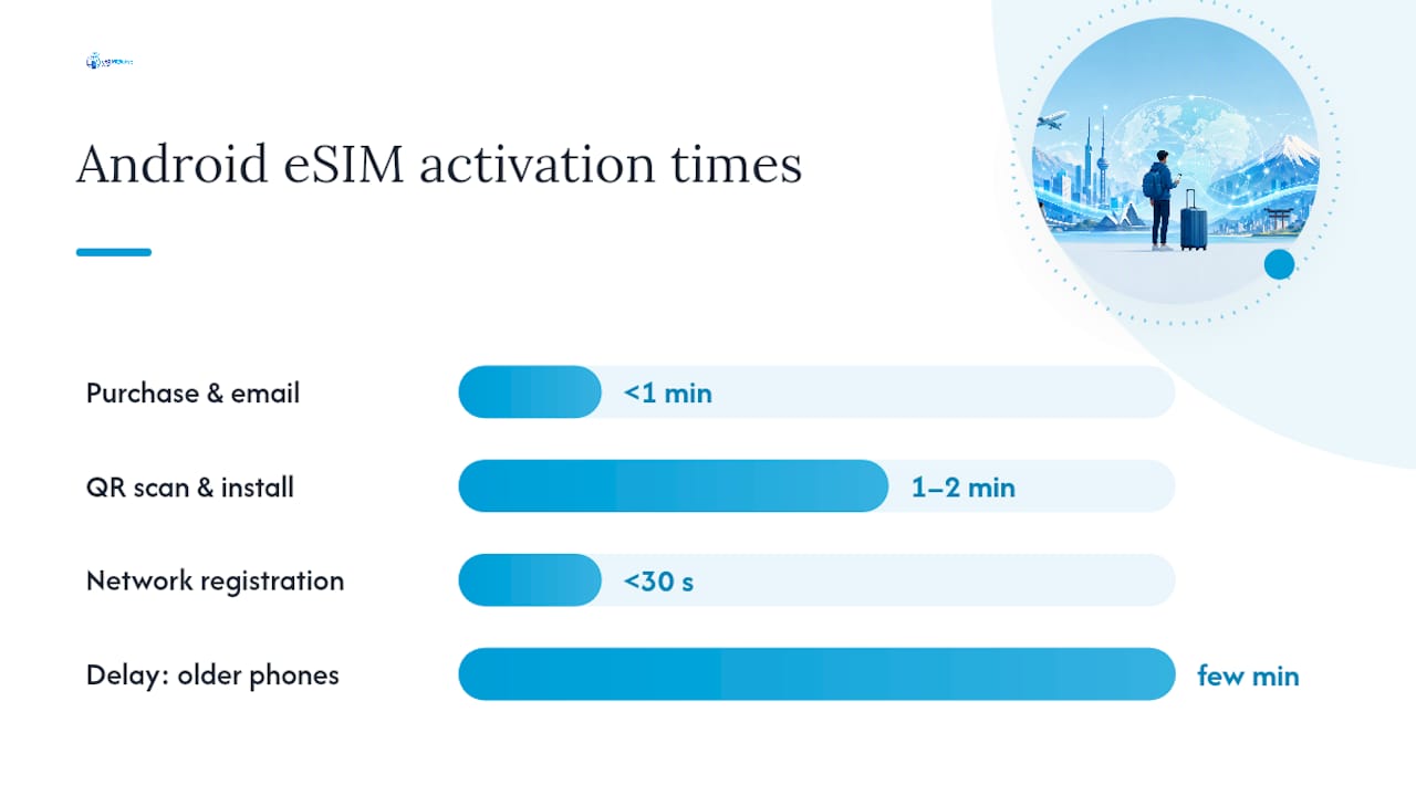 Android eSIM activation timeline