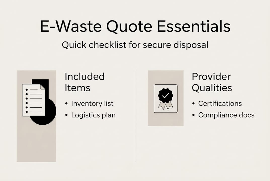Infographic: components of e-waste quote