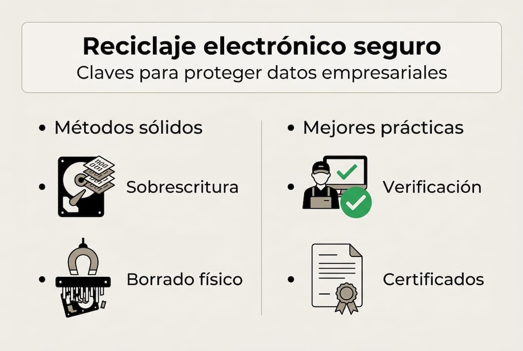 Infografía sobre las distintas formas de reciclar de manera segura