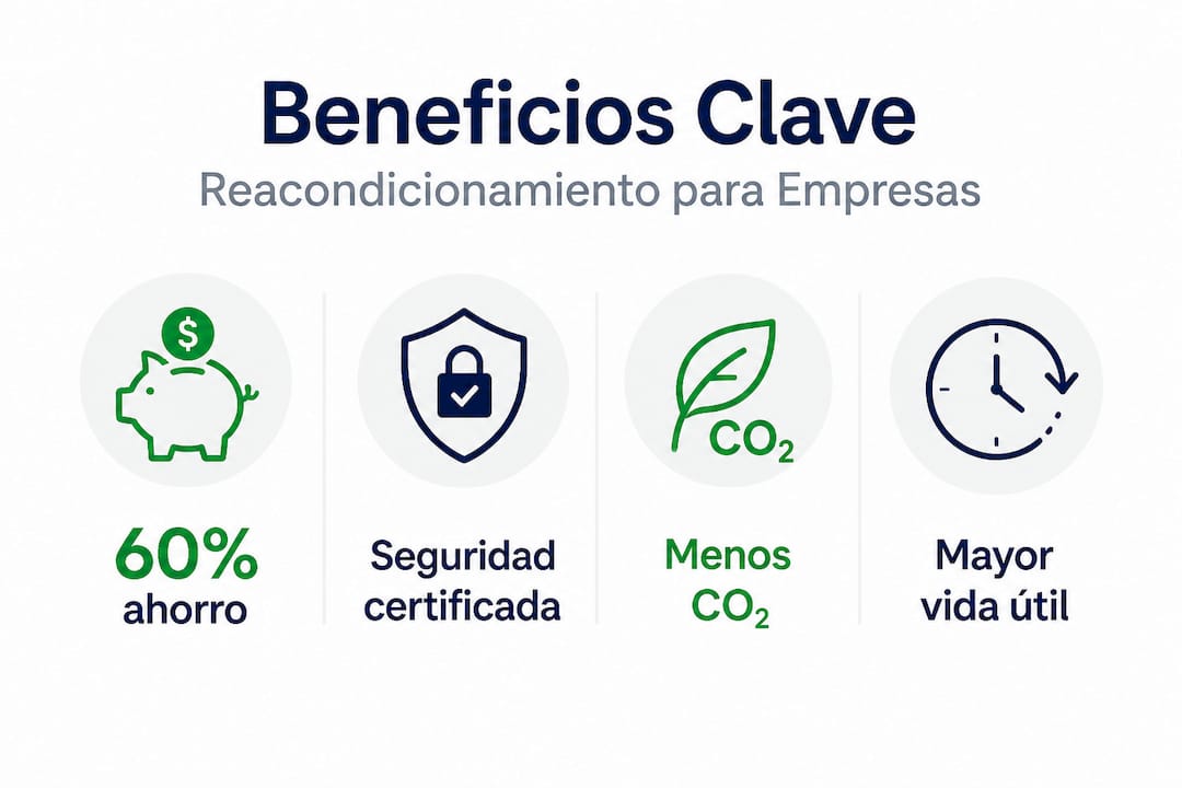 Infografía: Ventajas de optar por el reacondicionamiento tecnológico en las empresas