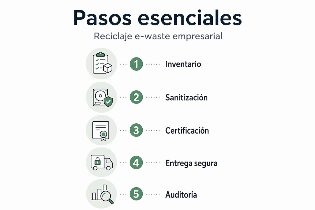 Infografía: guía práctica para reciclar correctamente tus dispositivos electrónicos