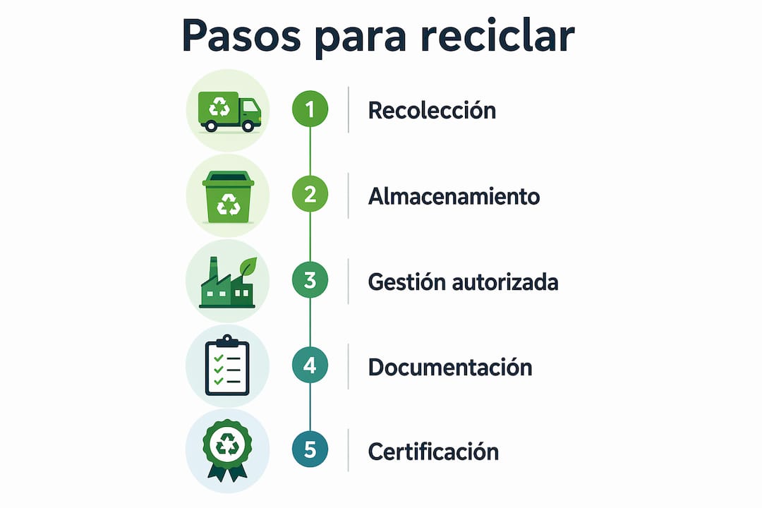 Guía visual sobre cómo implementar el reciclaje en tu empresa
