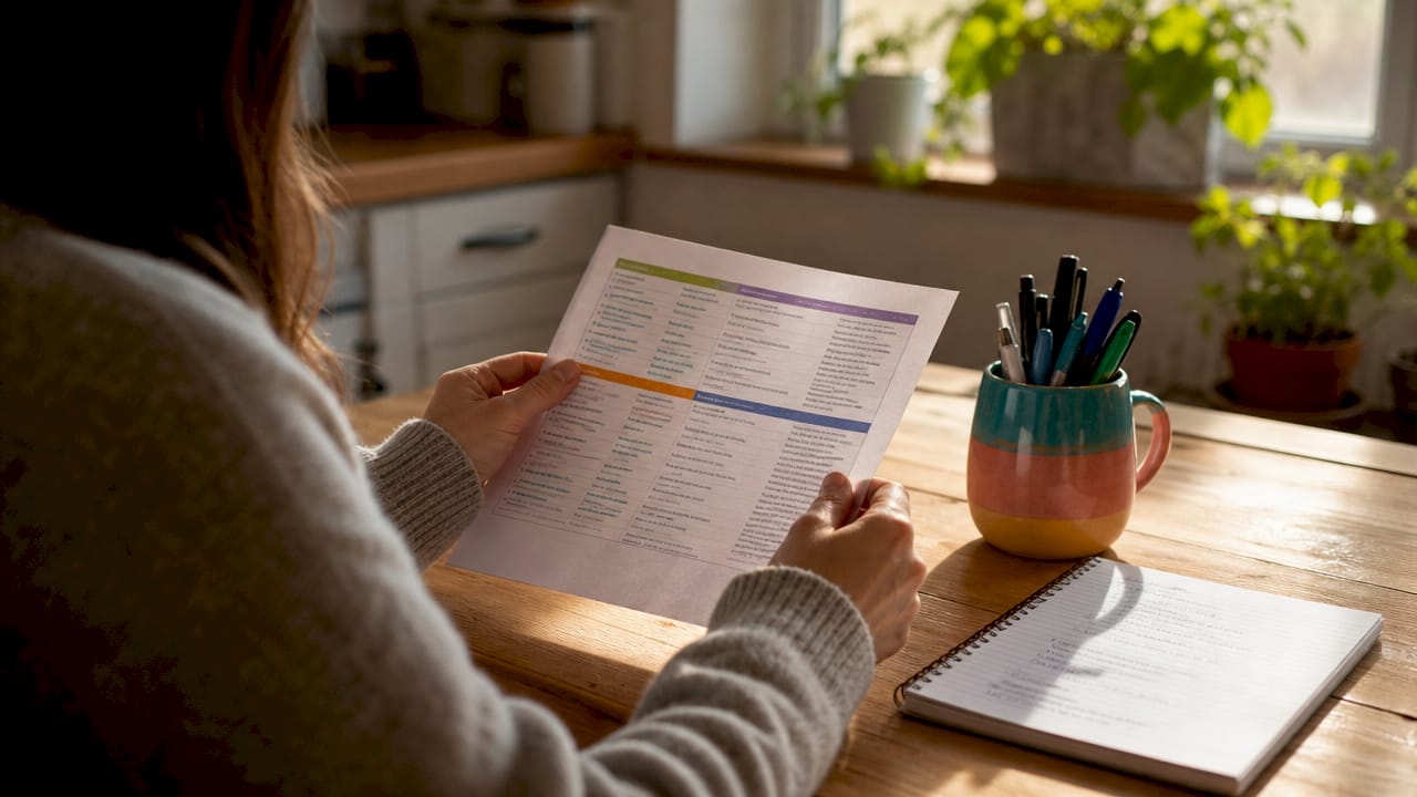 Hands holding federal data disposal regulation sheet
