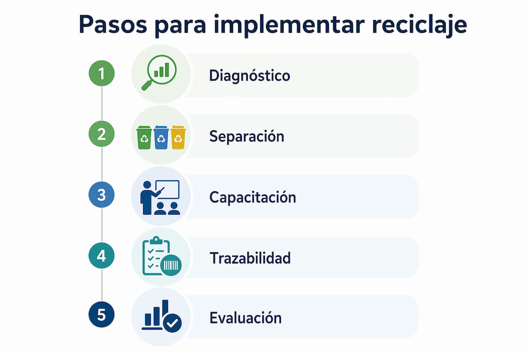 Infografía: guía práctica para poner en marcha un programa de reciclaje en hospitales