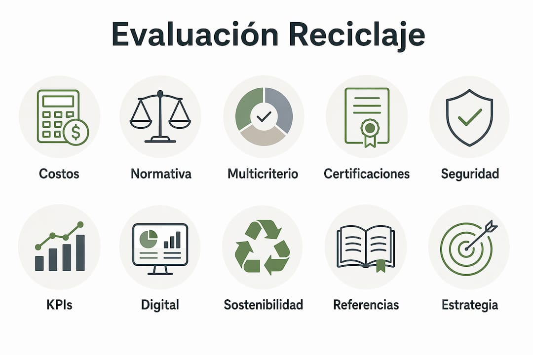 Infografía: guía práctica para analizar y seleccionar propuestas de reciclaje