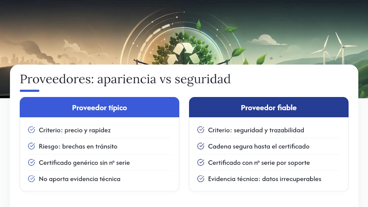 Lo que nadie dice sobre los proveedores de reciclaje tecnológico — overview diagram