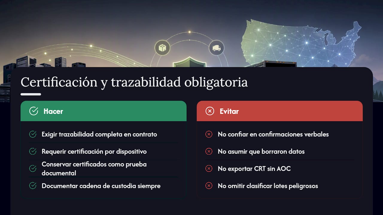 Por qué la certificación y la trazabilidad no son un trámite opcional — overview diagram