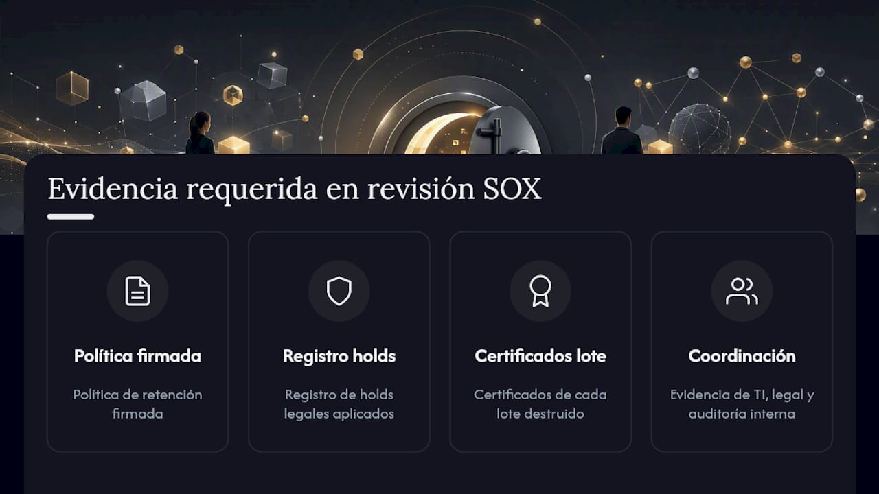 Evidencia para auditoría SOX