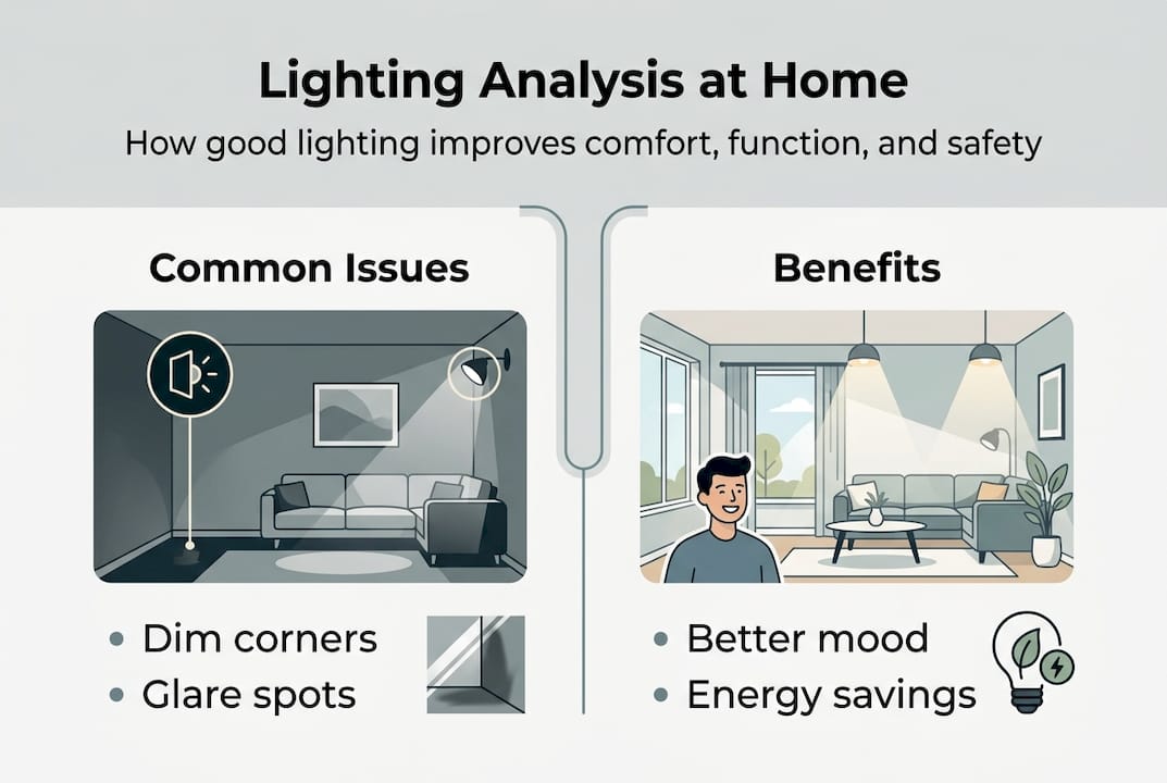 Infographic explains key home lighting benefits and issues