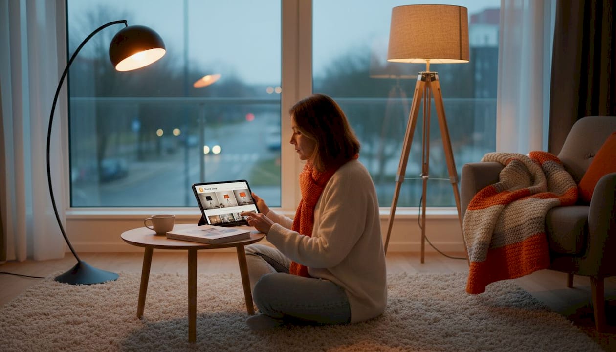 Curated lamp selection: transform your space with AI lighting
