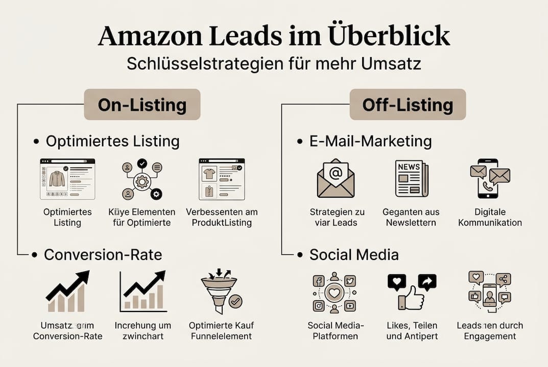 Amazon Leadgenerierung: Die wichtigsten Strategien im Überblick – Infografik
