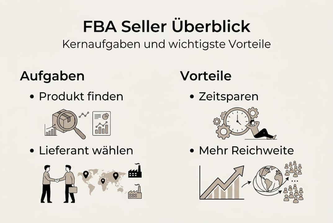 Übersicht: Aufgaben und Vorteile für FBA-Händler auf einen Blick