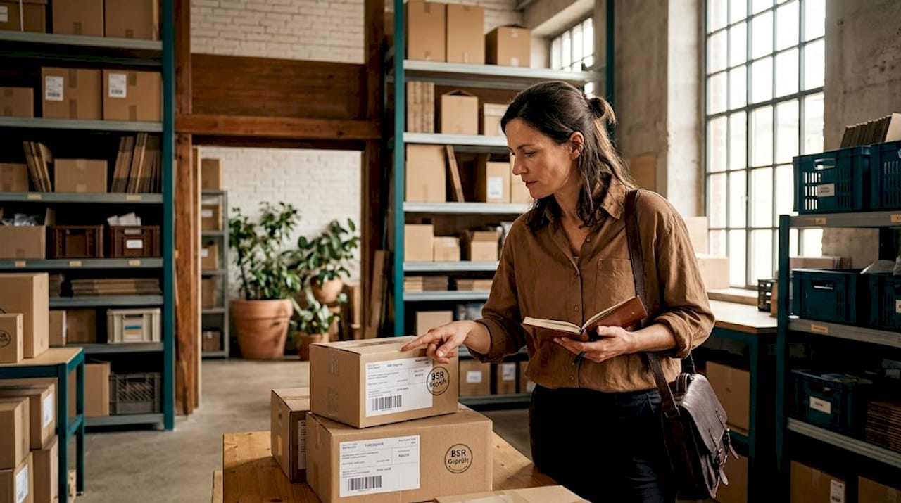 Der Logistikkoordinator überwacht die Vorbereitung der Produkte und sorgt dafür, dass alle Abläufe reibungslos funktionieren.