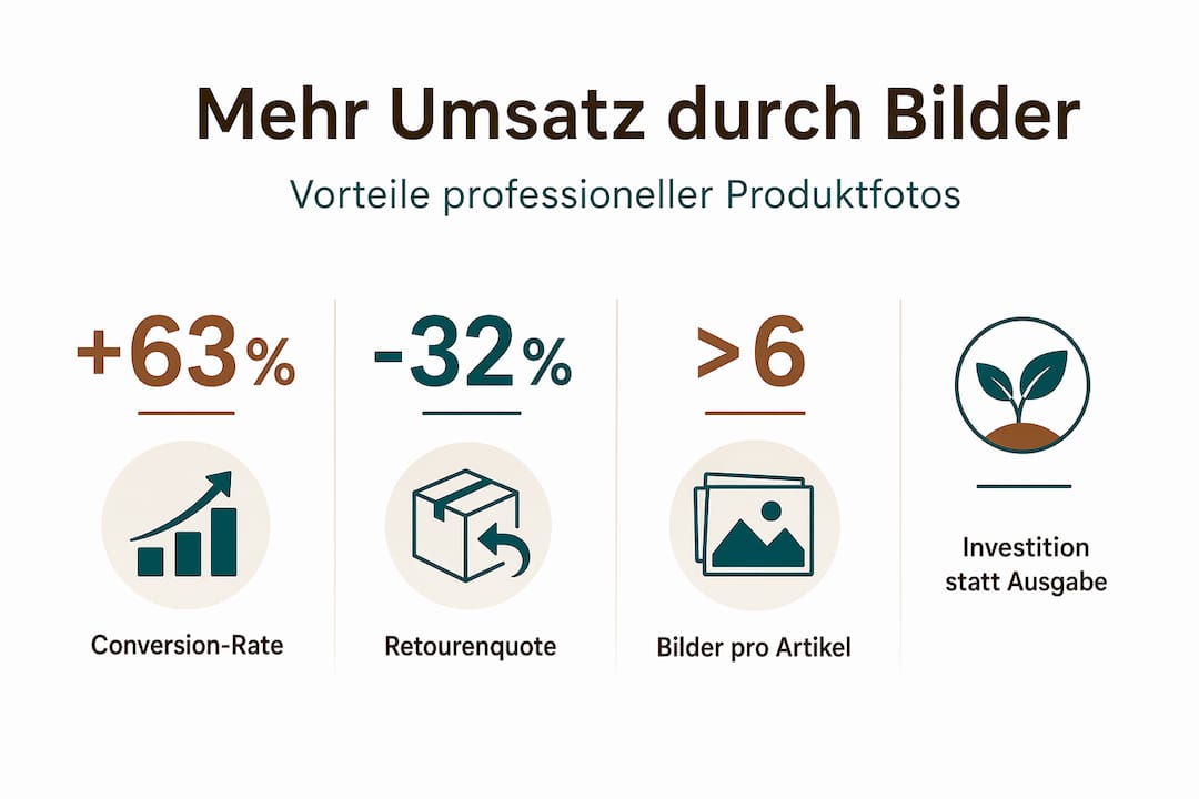 Infografik: So steigern hochwertige Produktbilder Ihren Umsatz