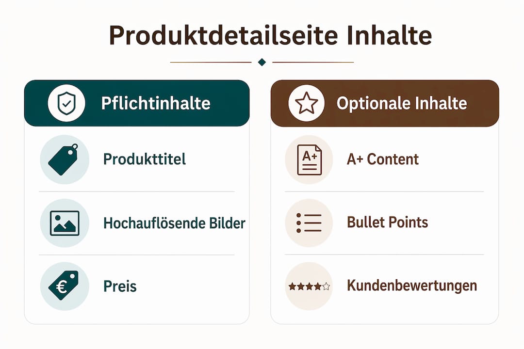 Infografik: Überblick über verpflichtende und optionale Inhalte