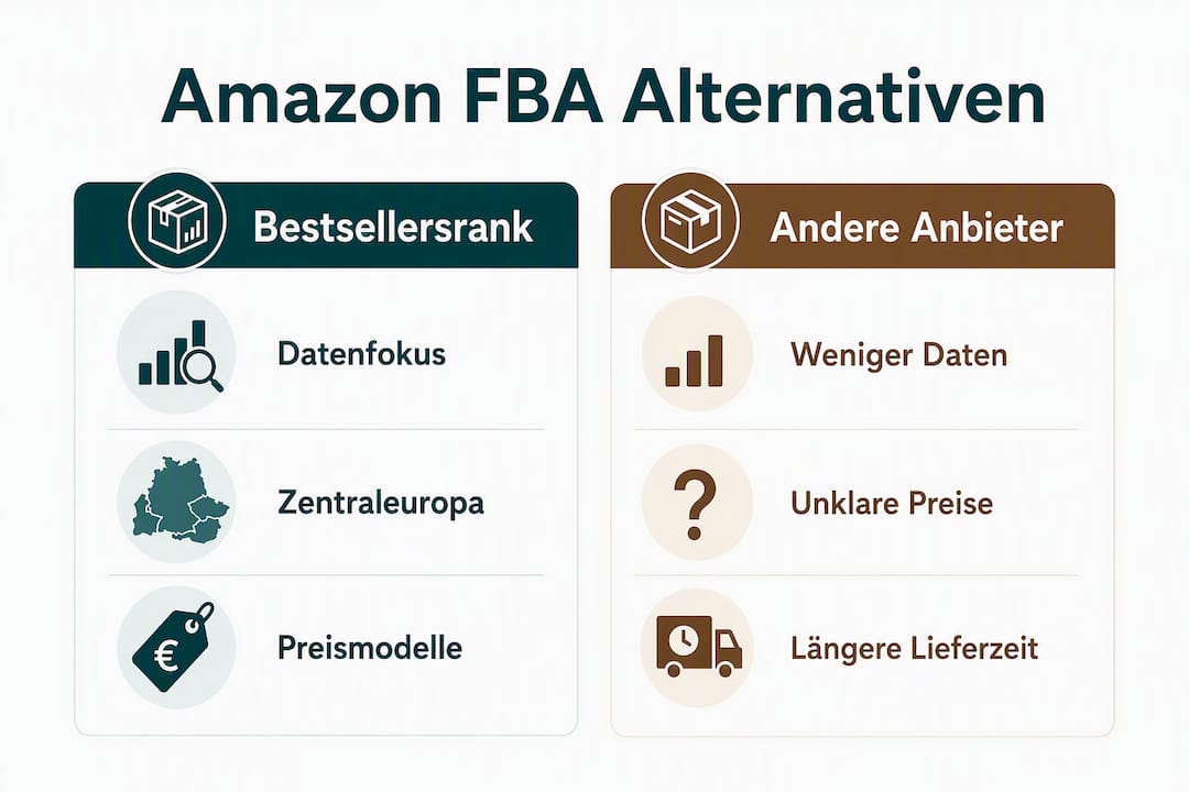 Amazon FBA-Alternativen übersichtlich im Infografik-Vergleich