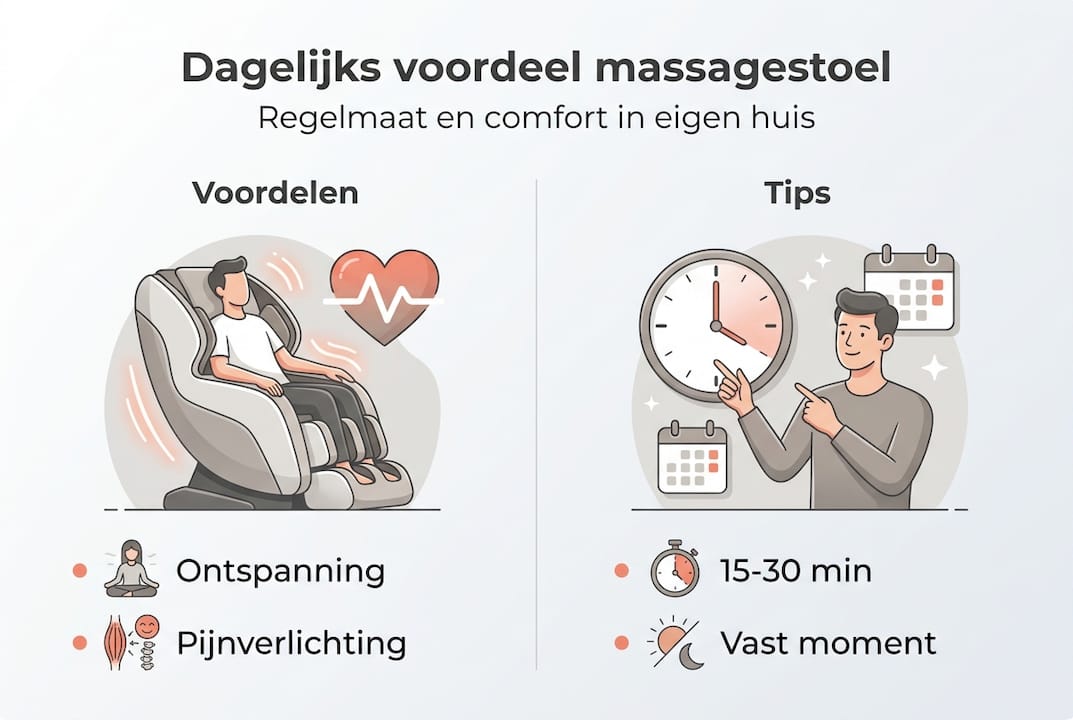 Infographic: Ontdek de voordelen van een massagestoel en handige tips voor optimaal gebruik