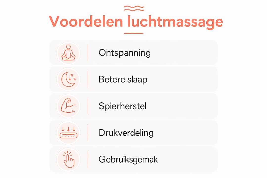Overzicht: de pluspunten van luchtmassage in je eigen huis