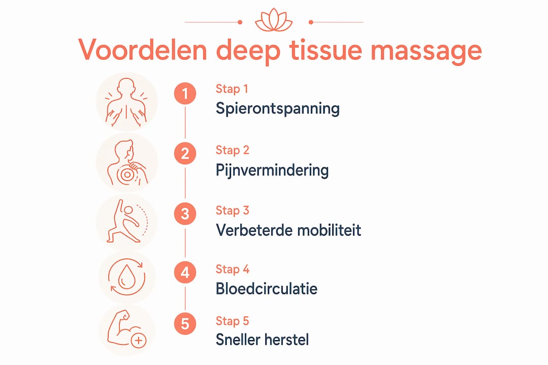 Infographic: De belangrijkste pluspunten van een deep tissue massage