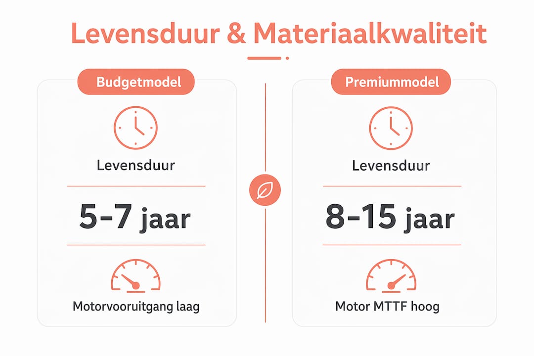 Overzicht van levensduur en materiaalsterkte in beeld
