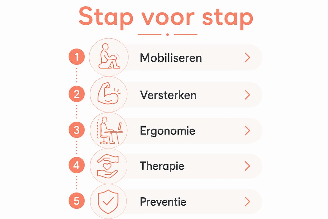 Overzicht: Stapsgewijze aanpak voor het verminderen van rugpijn