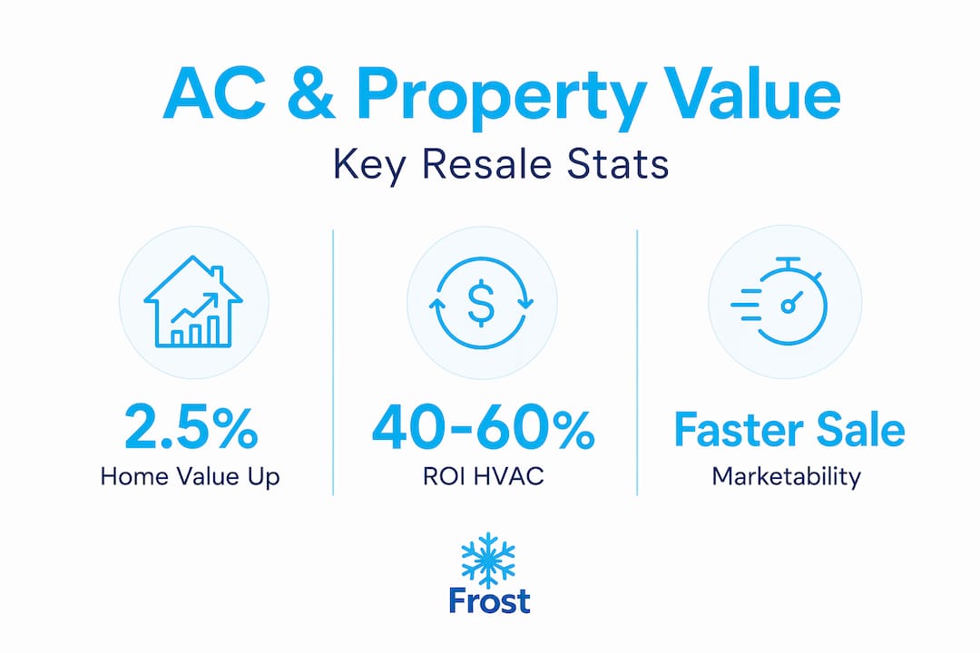 Infographic highlighting AC return on investment stats
