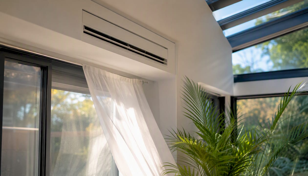 Air conditioner vent in home interior