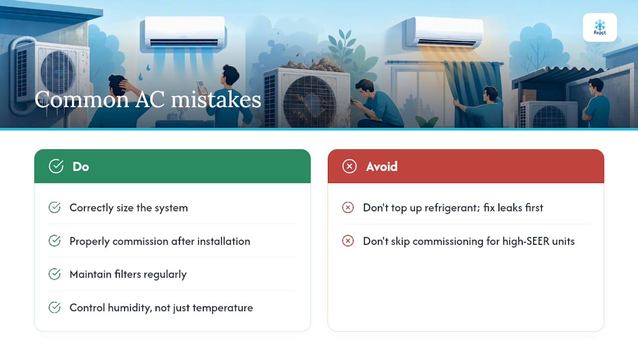What most people get wrong about air conditioning — overview diagram