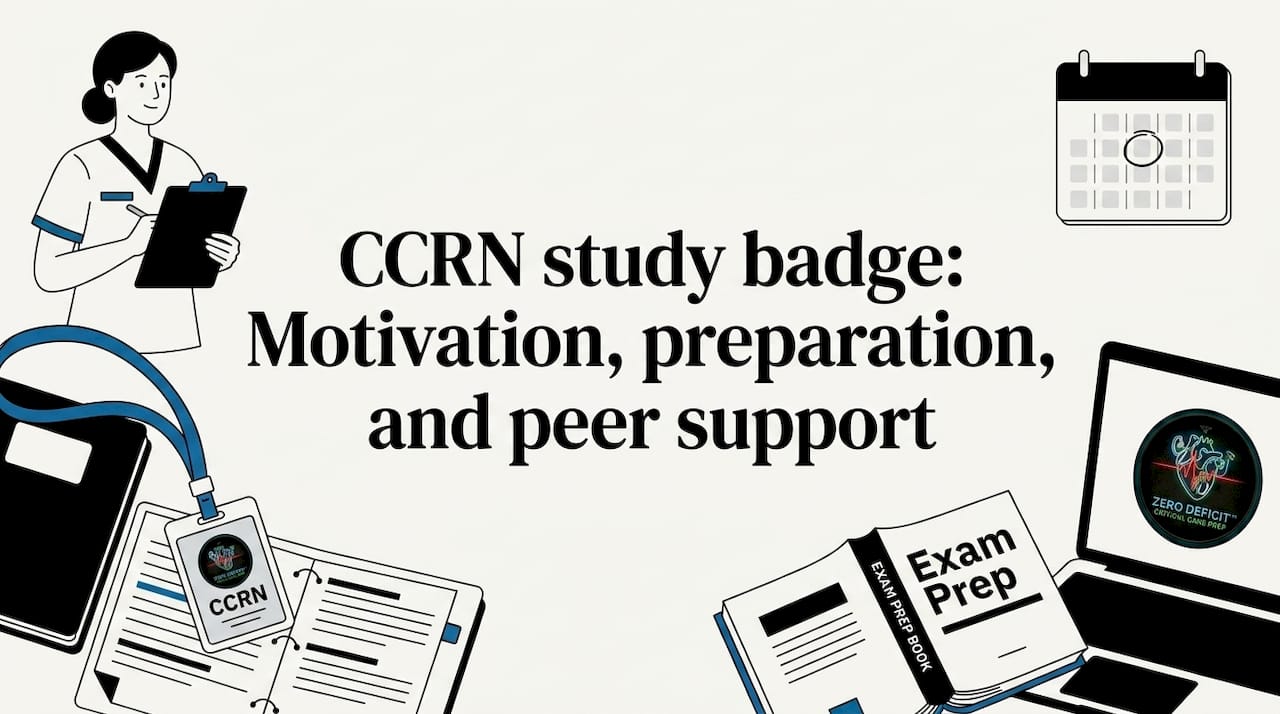 Editorial flat vector nurse badge title card illustration