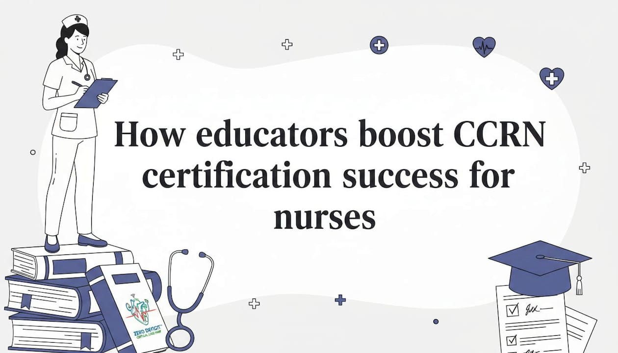 Decorative title card illustration for CCRN certification
