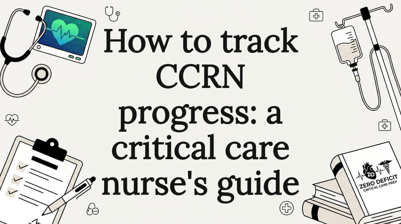 Decorative nurse-themed title card illustration