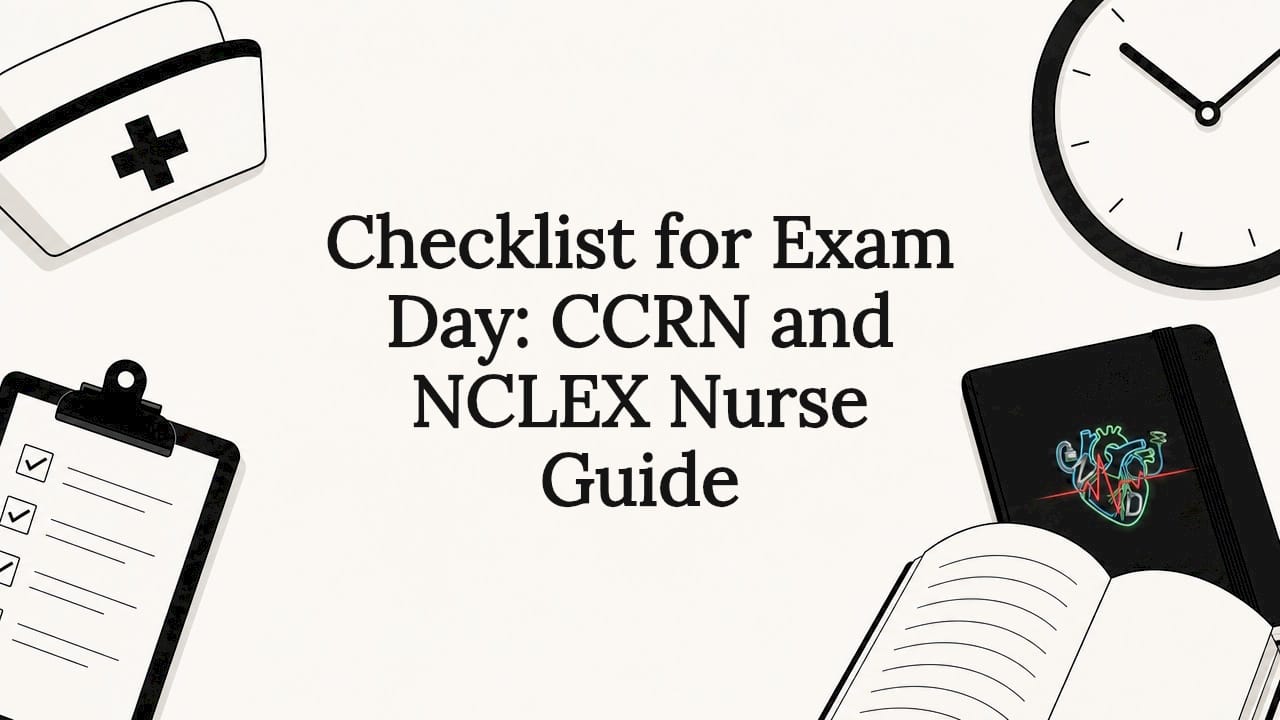 Checklist for Exam Day: CCRN and NCLEX Nurse Guide