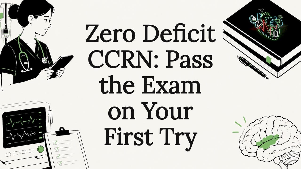 Illustrated professional CCRN title card design