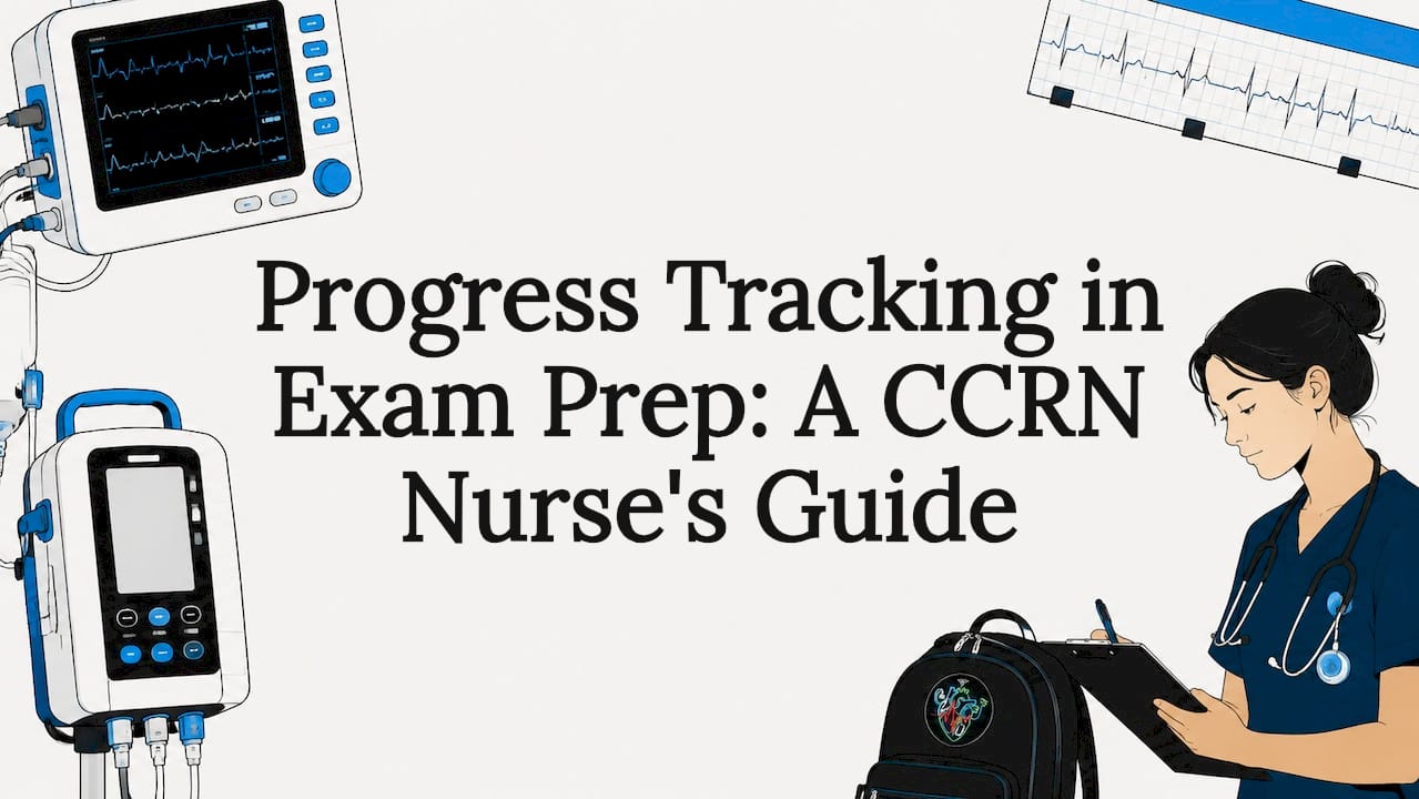 Illustrated decorative title card for CCRN exam article