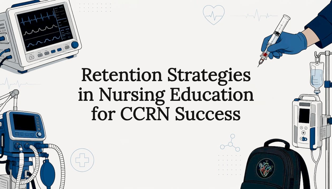 Decorative clinical nursing education title card
