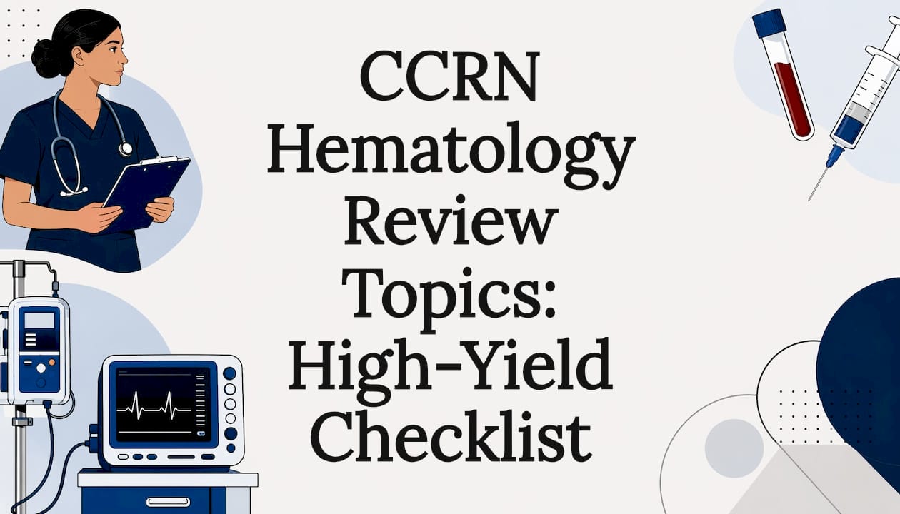 Illustrated hematology study title card