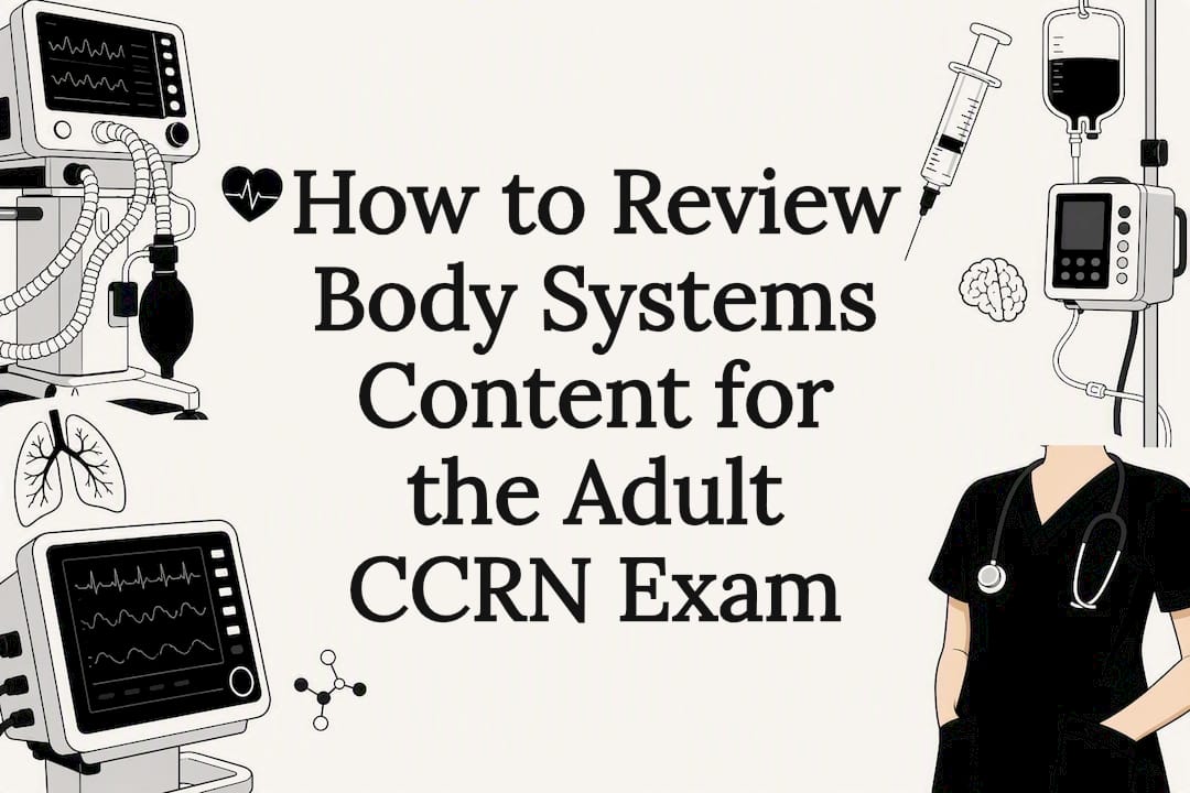Decorative title card illustration for CCRN exam prep