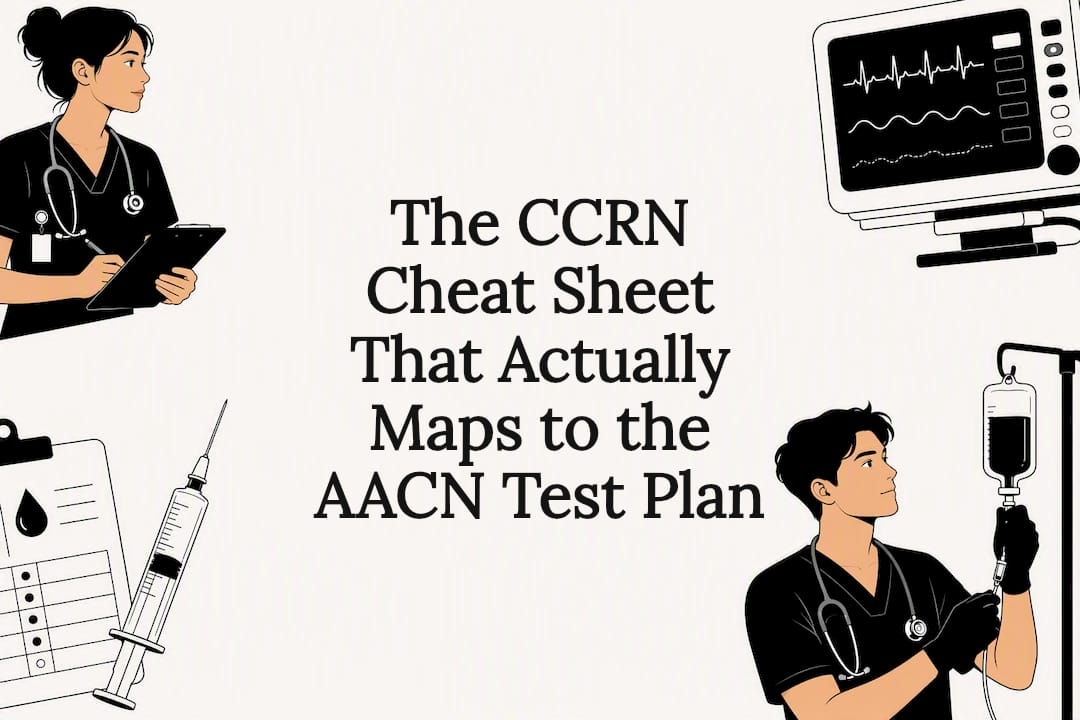 The CCRN Cheat Sheet That Actually Maps to the AACN Test Plan